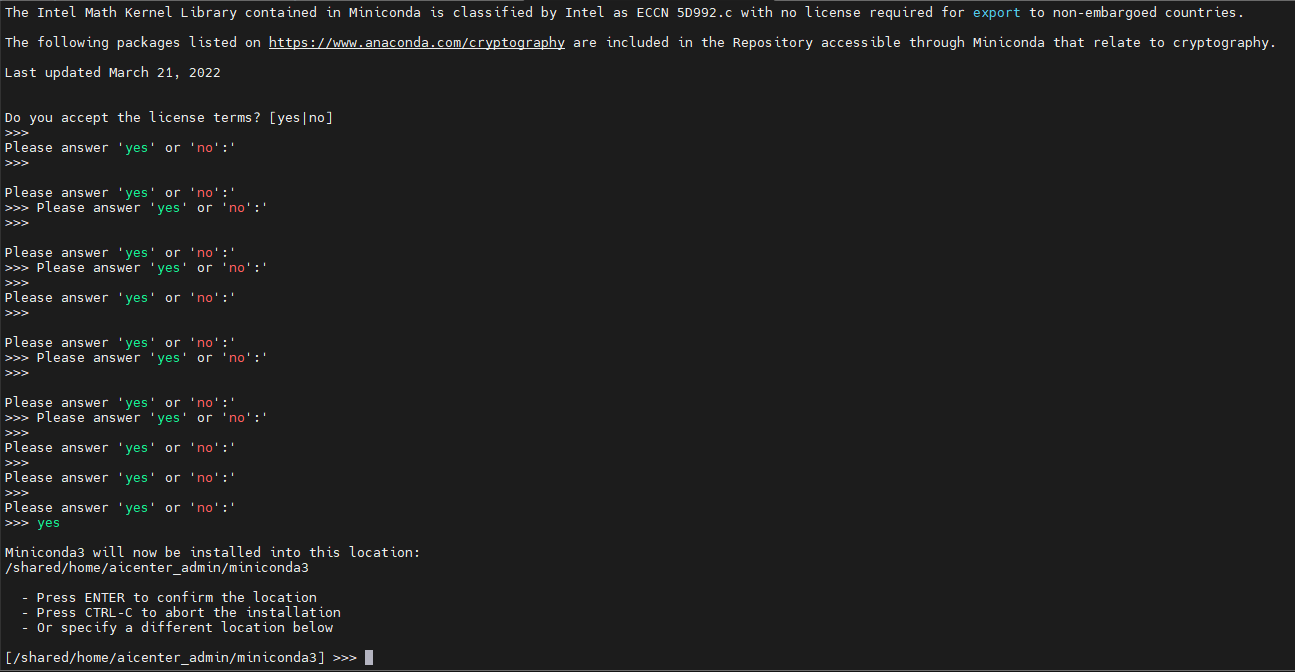 Conda setup2