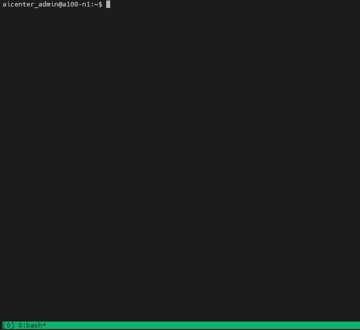 tmux 화면
