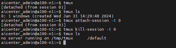 tmux 관련 명령어